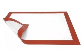 Placa antiadherente 40x60 blanca bordes rojo